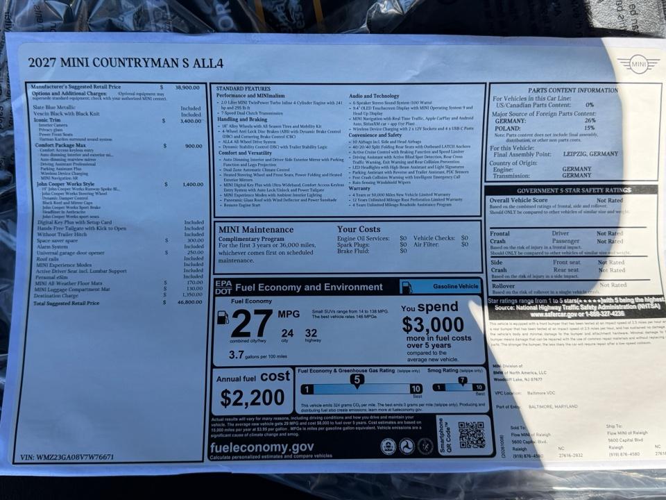 2027 MINI Countryman S
