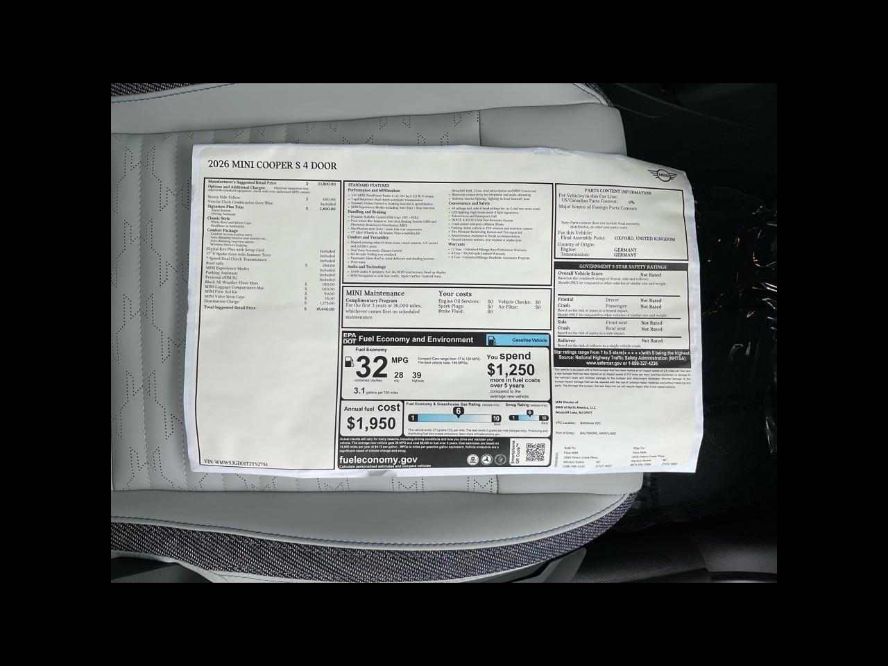 2026 MINI 4 DOOR SIGNATURE PLUS