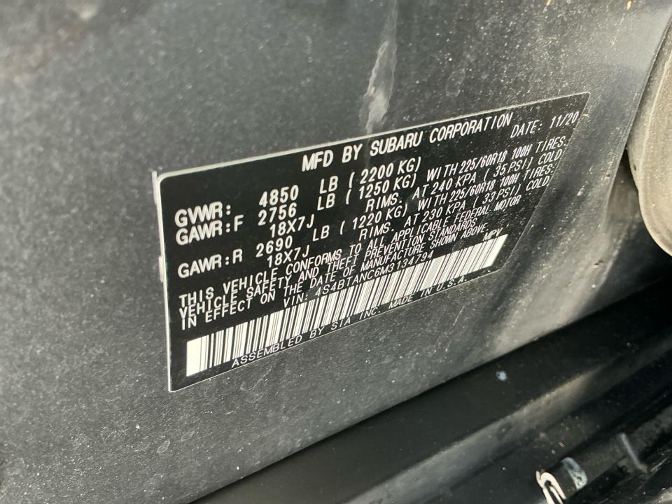 2021 Subaru Outback Limited