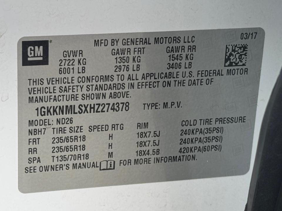 2017 GMC Acadia SLT